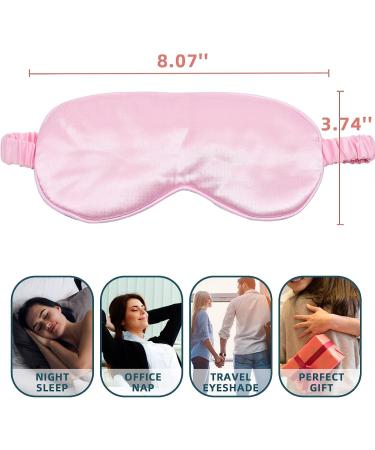 Experience Restful Sleep - Soft and Comfortable Sleep Mask with Silk Eye Cover Perfect for Travel Naptime and Insomnia Relief for Women Men- 4 Pack - Buy Online on GoSupps.com