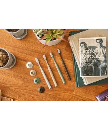 Compostable Toothbrush with Soft Nylon Bristles - Eco-Friendly Coffee Brown | Sustainable Oral Care - Buy Online on GoSupps.com
