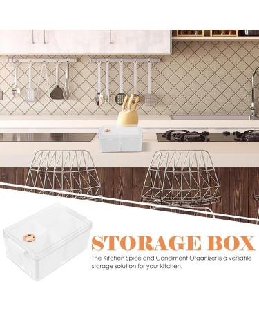 GLEAVI Kitchen Spice Storage Box Refrigerator Plastic Fruit Canisters Sealing Storage Holder Seasoning Box - Buy Online on GoSupps.com