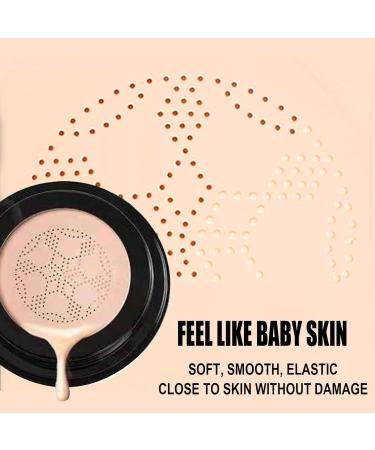 Moisture Cushion CC Cream Mushroom Head Air Cushion CC Cream CC Liquid Foundation Full Coverage Moisturizing Foundation CC Cream Foundation Oil-Controlling Moisturizer(2 Air Cushion 2 Brush) - Buy Online on GoSupps.com