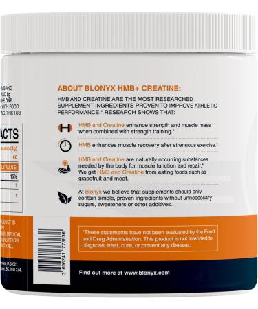 HMB + Creatine Supplement - Boost Strength & Recovery | 3g Daily Dose for Athletes | 30-Day Supply - Buy Online on GoSupps.com