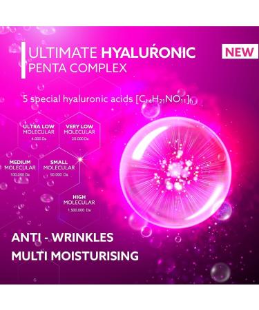 250 ml Hyaluronic Acid Serum Concentrate - Anti-Aging Gel with Vitamin C 5-Fold Hyaluron Clinic Size Hypoallergenic Made in Germany - Best Seller for Clear Skin - Buy Online on GoSupps.com