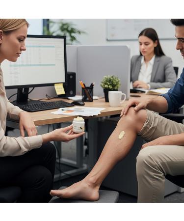 Leg Cramp Cream | 100g Herbal Extract Moisturizing Leg Balm for Sensitive Skin - for Men Women and Adults - Vein Discomfort Prolonged Standing Daily Care - Buy Online on GoSupps.com