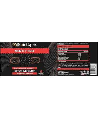 Nutri Apex Men s Daily Vitality & Wellness Support | Herbal Blend with Epimedium Fenugreek Tribulus & Panax Ginseng | 60 Veggie Capsules - Buy Online on GoSupps.com