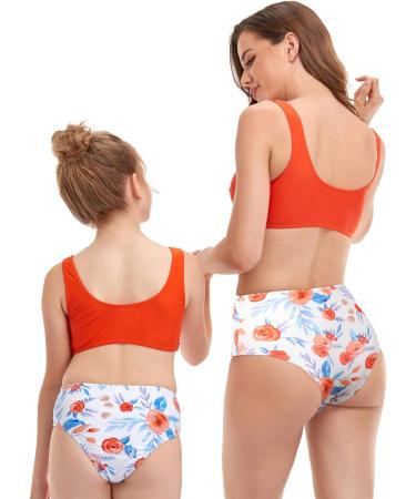 Watch Cheap Men's Family Pieces Two and Swimwear Bikini Mother Matching Swimsuit Girls Daughter Swimwear Set Hamburg T-Shirt L Orange - Buy Online on GoSupps.com