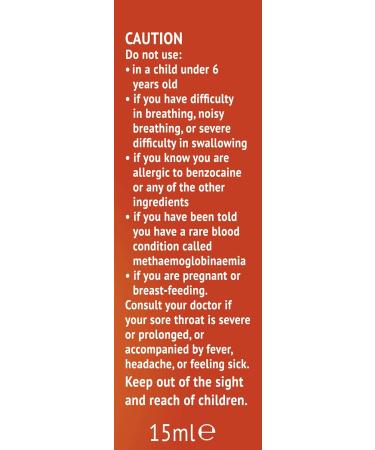 Ultra Chloraseptic Throat Spray 15ml Honey & Lemon - Fast Relief for Sore Throat - Buy Online on GoSupps.com