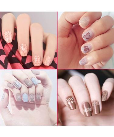 OBSGUMU 12Pcs Nail Stamping Plates Set - Flower Butterfly Animal Designs for DIY Nail Art | Includes Stamper and Scraper - Buy Online on GoSupps.com
