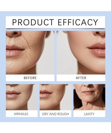  QPJUVC Instant Face Lift Serum with Peptides & Hyaluronic Acid - Temporary Firming Cream for Face and Neck - Reduces Fine Lines Fine Lines Under Eye Bags (2) - Buy Online on GoSupps.com