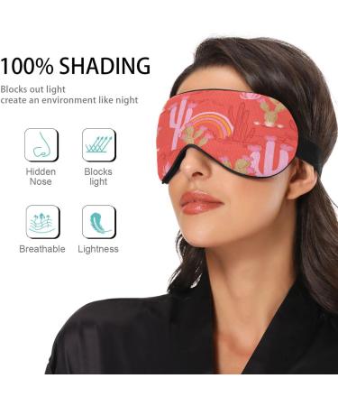Light Blocking Cute Desert Cowgirl Sleep Mask | Adjustable Eye Mask for Travel & Naps | Soft & Lightweight Blindfold for Men & Women - Buy Online on GoSupps.com