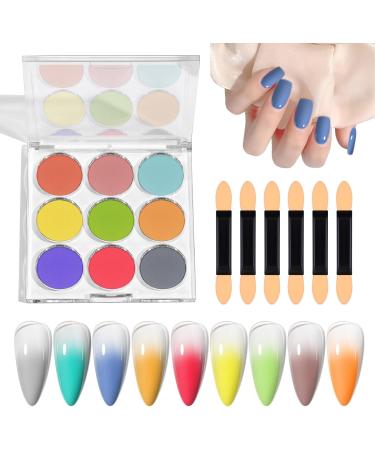 Poudre de paillettes pour ongles finition miroir arc-en- paillettes brillantes d grad es arc-en- d coration artistique d grad e pour P ques Halloween No l CF01 - Buy Online on GoSupps.com