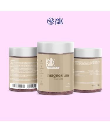Jelly Pills 1620mg Magnesium Citrate & Vitamin B6-70 Vegan Berry Flavored Gummies Providing 180mg of Magnesium - No Added Sugars - Reduces Fatigue & Burnout - Buy Online on GoSupps.com
