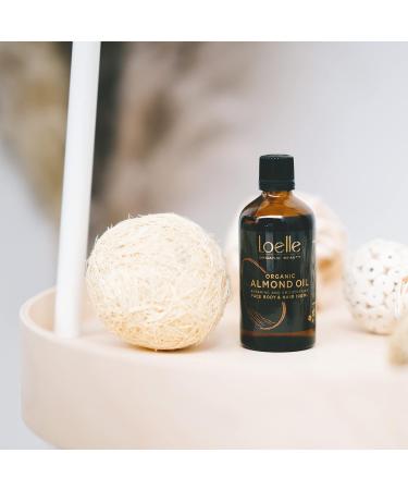 Loelle - Pure Cold Pressed Sweet Almond Oil - Natural Anti-Stretch Mark Remedy to Use in Pregnancy - Moisturising Body Oil - Nourishing Face and Hair Oils (100ml) - Buy Online on GoSupps.com
