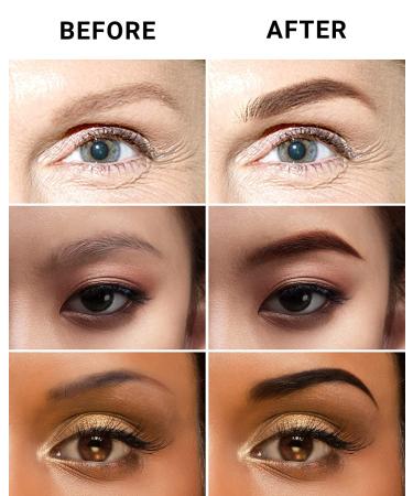 FENVIRN Eyebrow Stamp Kit: Brow Shaping & Tattoo Gel Tint - Long-Lasting Waterproof Makeup (Brown 01) - Buy Online on GoSupps.com