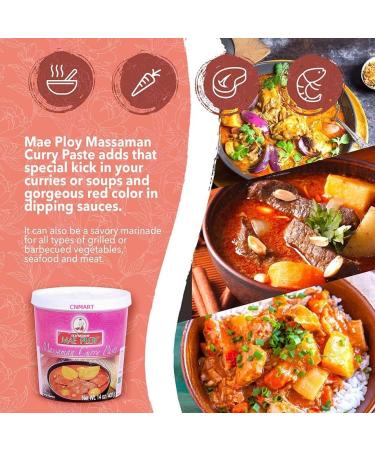 Mae Ploy Thai Green Curry and Massaman Curry Paste 400g by CNMART - Buy Online on GoSupps.com