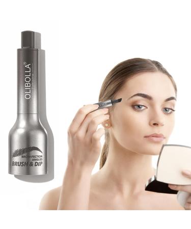 HENGBIRD Crayon sourcils Gel pour sourcils avec brosse sourcils coud e sourcils maquillage naturel r sistant l'eau Pinceau sourcils pour les sourcils et la racine des cheveux (Taupe)