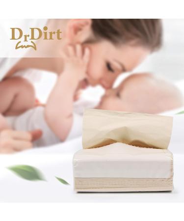 DrDirt Bamboo Facial Tissues Bulk Refill Pack | 3 Ply 110 Count 36 Packs - Eco-Friendly & Sustainable Delivery Worldwide - Buy Online on GoSupps.com