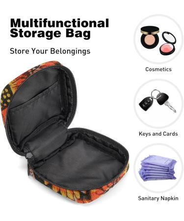 Women's Bonds Storage Pocket Stillpad Waller Oil Painting Sunflower Portable Period Kit Bag - Stylish & Functional Feminine Product Bag - Buy Online on GoSupps.com