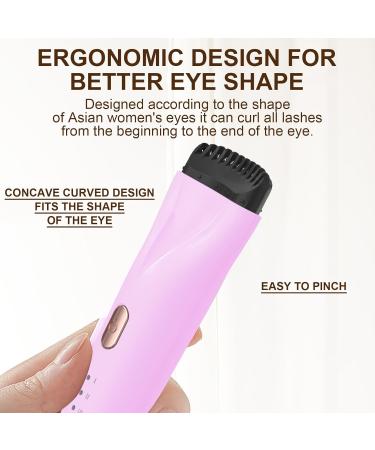 Heated Eyelash Curlers Heated Lash Curler Electric Eyelash Curler 3 Temp Settings For Makeup Tools Rechargeable Natural - Buy Online on GoSupps.com