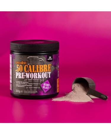 Grenade .50 Calibre Pre-Workout Booster - Berry Blast 232g | International Shipping Available - Buy Online on GoSupps.com