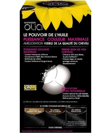 Garnier Olia Ammonia Free Permanent Oil Dye Absolute Black Noir Absolu - Buy Online on GoSupps.com