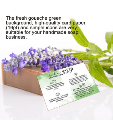 Handmade Soap Care Instructions - Feminine Soap Care Guide - 50 Pack - Buy Online on GoSupps.com
