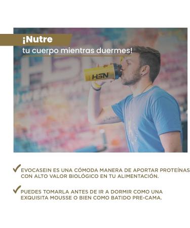  HSN HSN Evocasein 2.0 | Sweet and Sour Yogurt Flavor 500g 17 servings per box | Slow-digesting protein before bedtime | GMO-free vegetarian gluten-free - Buy Online on GoSupps.com