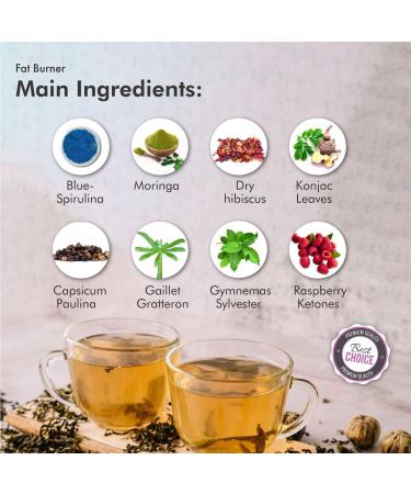 NEW ORGANIC Detox Tea 20 Tea Bags for Weight Loss 100% Natural Ingredients Vegan and Organic Ingredients Night Brew Fat Burner - Buy Online on GoSupps.com