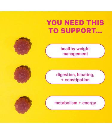 Pink Stork Total Slim Gummies - Sugar-Free Energy Gummy for Women - Metabolism and Post-Workout Support - 60 Blueberry Gummies - Buy Online on GoSupps.com