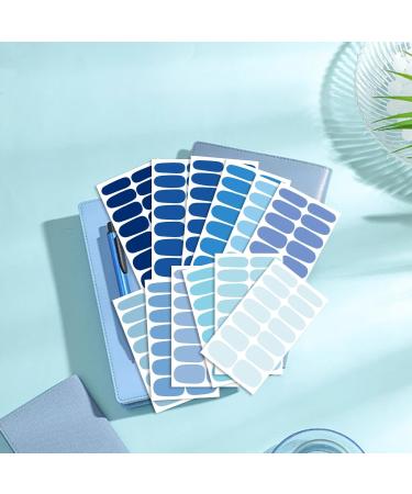 WOKOTO 12 Sheets Blue Series Nail Polish Strips - Solid Nail Stickers & Full Gel Nail Wraps for Women & Girls | Easy Stick-On Nails Kits - Buy Online on GoSupps.com