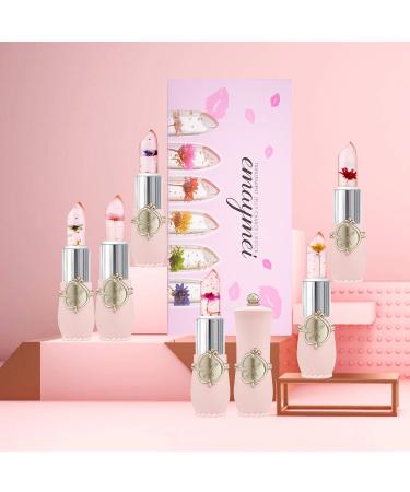 Mimore Jelly Flower Lip Balm Set - 6 PCs Color Changing Lipstick Nourishing & Durable Lip Repair - Buy Online on GoSupps.com