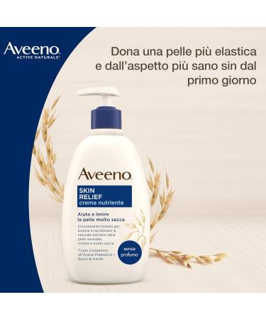AVEENO Soothing Nourishing Cream - Skin Relief for Dry to Very Dry Skin Fragrance-Free 500 ml | International Shipping Available - Buy Online on GoSupps.com
