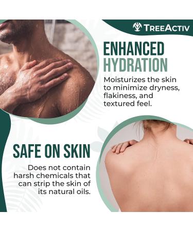 TreeActiv Anti-Aging Exfoliating Body Wash 8oz - Natural Jojoba & Bamboo Body Cleanser with Aloe - Moisturizing Daily Anti-Aging Exfoliator - Buy Online on GoSupps.com