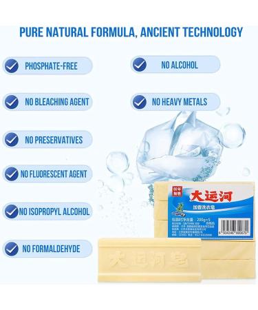 ZDAKS Grand Canal Soap Underwear Cleaning Natural Powerful Clean Clothes Long-Lasting Fragrance Gentle and Does Not Hurt Hands (2PCS) - Buy Online on GoSupps.com