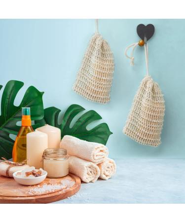 NICEMOVIC 30 Pack Exfoliating Sisal Fiber Soap Bags - Bath & Shower Mesh Pouches for Massaging - Natural Soap Saver with Drawstring - Buy Online on GoSupps.com