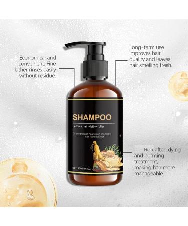 WRANBAO Polygonum Multiflorum & Ginger Shampoo against dryness and hair breakage regulates sebum production and removes dandruff moisturizing ginger shampoo cares for hair from the root 3 pieces 3 pieces - Buy Online on GoSupps.com