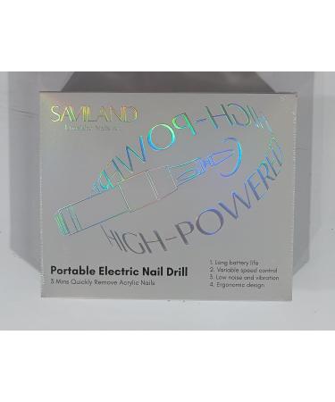 Saviland Rechargeable 40000RMP Nail Drill: Portable Electric Nail Drill Low Noise and Heat with 12 Drill Bits Electric Nail Drills for Acrylic Nails Gel Nails Professional Nail Tools 01-pink Blue Gradient Style - Buy Online on GoSupps.com