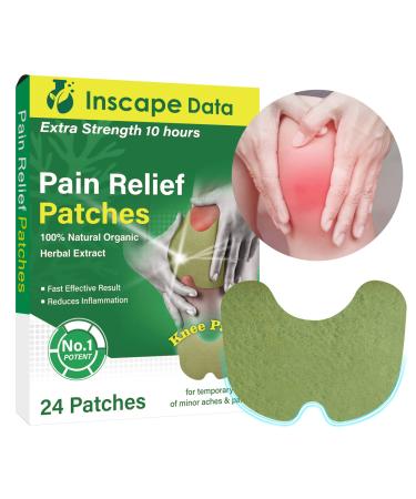 Pain Relief Patches, Fast-Acting Heat Patches for Joint Pain Relief & Inflammation - Long Lasting Knee Pain Patch Paste, Warming Herbal Plaster Pain Patches 24 Piece Set