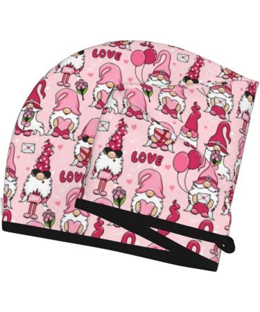 Hair Towel Wrap - Quick Drying Towel Turban with Button | Garden Gnomes Design - Ideal for Fast Hair Drying - Buy Online on GoSupps.com