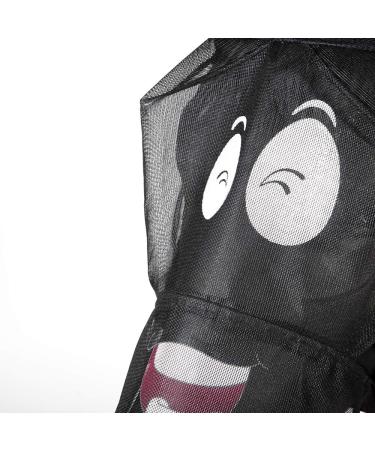 PFIFF 101013 Fly Mask for Horses - Motif Face Mask for Fly Protection | Full/Warmblood Size - Black-White - Buy Online on GoSupps.com