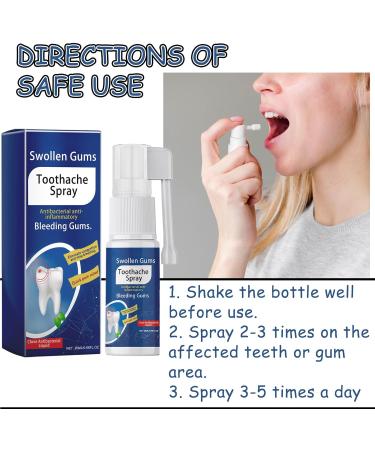 Spray Contre les Maux de Dents Soulagement Instantan des Maux de Dents Spray de Soulagement de la Douleur Dentaire R paration des Gencives 20ML 1PC - Buy Online on GoSupps.com