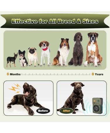 Bubbacare Anti Barking Device Ultrasonic Dog Barking Device with 3 Modes Up to 50FT Effective Control Range IPX4 Waterproof Sonic Anti Bark Device for Outdoor Indoor Use Green - Buy Online on GoSupps.com