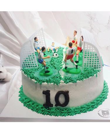 9 Pcs Football Cake Topper Football Cake Toppers Football Cake Decorations Football Decorations and Sports Themed Cakes Decorations Personalised Cake Plugin Boys Party Supplies - Buy Online on GoSupps.com
