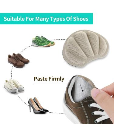2 Pair Self-Adhesive Heel Grips Pads for Women and Men - Thick Shoe Inserts for Anti-Blister Protection and Comfort - Nude - Buy Online on GoSupps.com