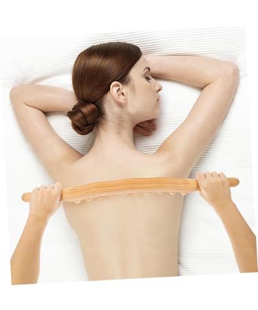 Collbath Rollstab - 20 Ball Full Body Massage Device for Household - Trigger-Point Leg & All-Body Massage Tool - Lightweight Light Yellow 58x4x2cm - Buy Online on GoSupps.com