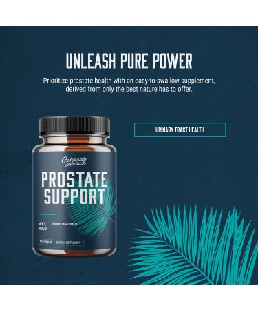 Men's Prostate Support Supplement with Pygeum, Saw Palmetto, Vitamins, Zinc - Promotes Easy Urinary Flow, Men's Health - Buy Online on GoSupps.com
