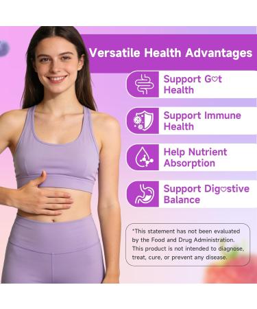 Youlikee Prebiotic + Probiotic Gummies for Women and Men Probiotic Gummies for Gut Health Support 5 Billion CFUs with Fibers Vegan Sugar-Free 60 Count - Buy Online on GoSupps.com