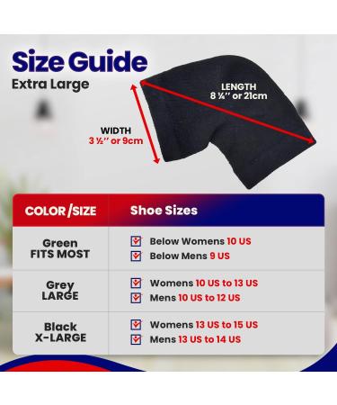 XL Moisturizing Socks for Men - 3 Pairs of Aloe Infused Heel Sleeves for Rough Cracked Heels & Dry Feet - Buy Online on GoSupps.com