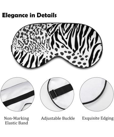 Adjustable Animal Tiger Leopard Skin Sleep Mask for Women | Stylish Eye Shades with Elastic Strap - Buy Online on GoSupps.com