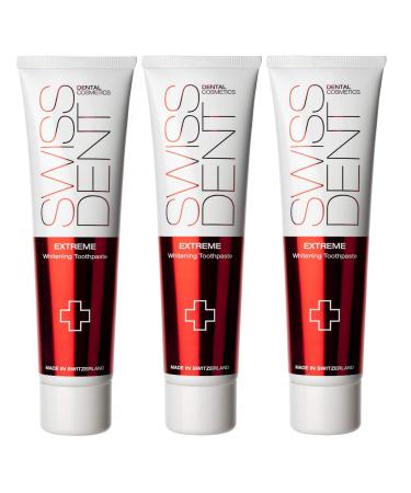 3x swissdent extreme toothpaste 100 ml