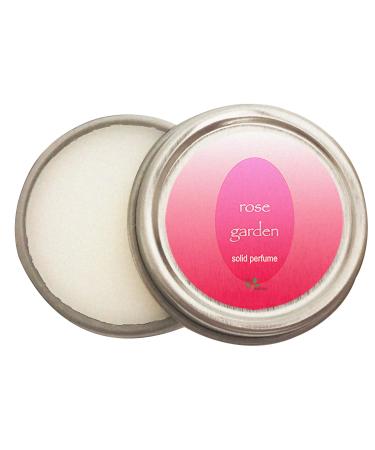 Rose Garden Natural Solid Perfume (Rose Garden 0.25 oz tin jar) Rose Garden 0.25 Ounce (Pack of 1)